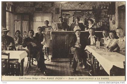 De Panne - La Panne : Café Franco-Belge ´ Chez Marie Picon ´  route Bray-Dunes - La Panne