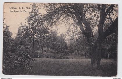 DE PINTE - CHATEAU DE LA PINTE  UN COIN DU PARC    2 SCANS