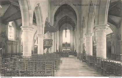 BELGIQUE - Denderleeuw - Het Binnenste der Kerk - vue de l'intérieure - Carte postale Ancienne