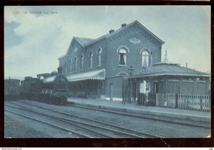 cpa dison  gare locomotive   1913