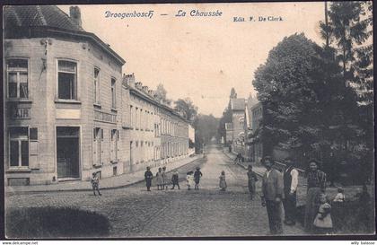 +++ CPA - DROGENBOS - DROOGENBOSCH - La Chaussée - Café du Grand Air - Animée  //