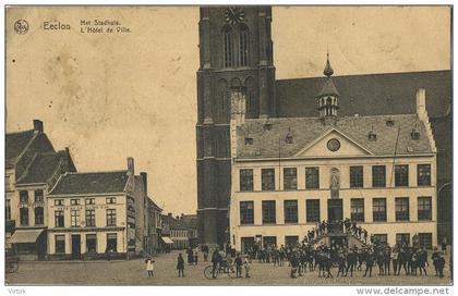 Eeklo : Het stadhuis  ( geschreven 1928 met zegel )