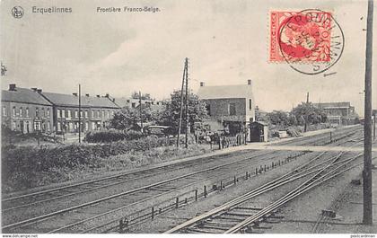 Belgique - ERQUELINNES (Hainaut) Passage à niveau - Frontière Franco-Belge