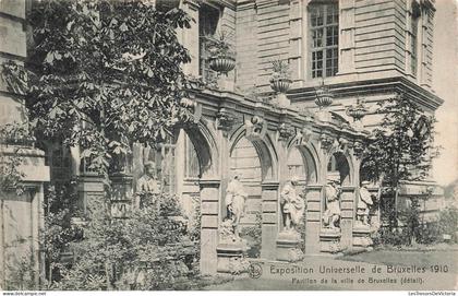 BELGIQUE - Bruxelles - Expositions Universelles 1910 - Pavillon de la ville de Bruxelles - Carte Postale Ancienne
