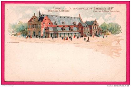 Exposition Internationale de Bruxelles 1897 - Bruxelles Kermesse - Quartier du Vieux-Bruxelles - J.E. GOOSSENS