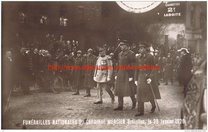 28 Janvier 1926 - Funerailles Cardinal Mercier - Koning Albert Leopold