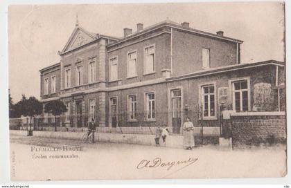 cpa flémalle  écoles  1903