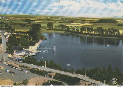 Belgique - Fosses la Ville - Vue d'ensemble lac, plage et camping de Bambois