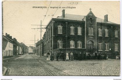 CPA Carte Postale - Belgique - Frameries - Hôpital et Rue d'Eugies  (DG14961)