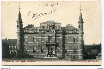 CPA - Carte Postale - Belgique - Frameries - Hôtel Communal - 1904  (DG14919)