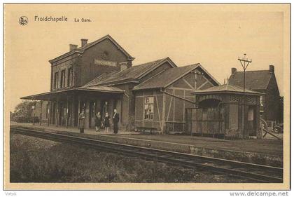 Froidchapelle :  La gare  (  station )   -  carte carnet