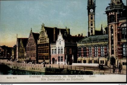 70786673 Gent Gand Flandre Gent Patrizierhaus Scheldenufer * Gand