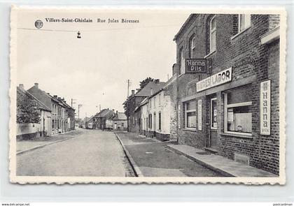 VILLERS-SAINT-GHISLAIN (Hainaut) Rue Jules Béresses - Café Restaurant Bières