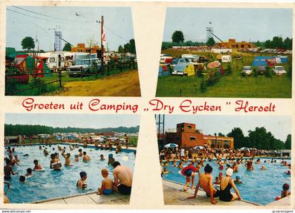 GROETEN UIT CAMPING  DRY EYCKEN  HERSELT  - 2 SCANS