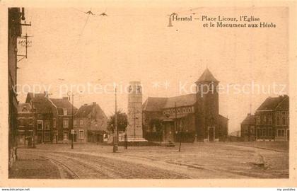 43489045 Herstal Place Licour l’Eglise et le Monument aux Heros