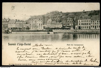 CPA - Carte Postale - Belgique - Souvenir Liège - Herstal - Port de Coronmeuse - 1901 (CP20639)