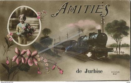 Jurbise :  amitiés  (  train )