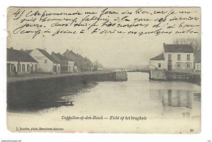 Kapelle-op-den-Bos Cappelle au Bois Zicht op het brughuis Phot J Jacobs Berchem-Anvers