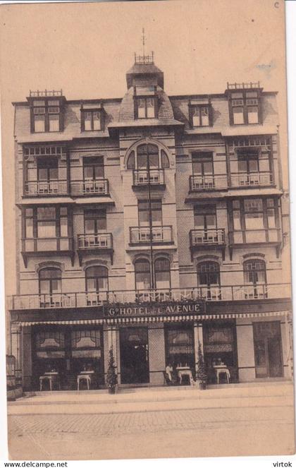 KNOKKE :  HOTEL ...de L'avenue...........