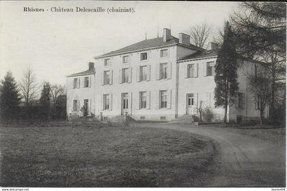 LA BRUYERE. RHISNES. CHATEAU DELESCAILLE (CHAINIAT)