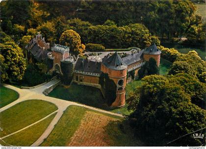 Belgium Lennik Kasteel van Gaasbeek aerial view