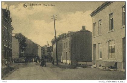 Libramont :  Vers la gare  ( ecrit 1922 avec timbre )