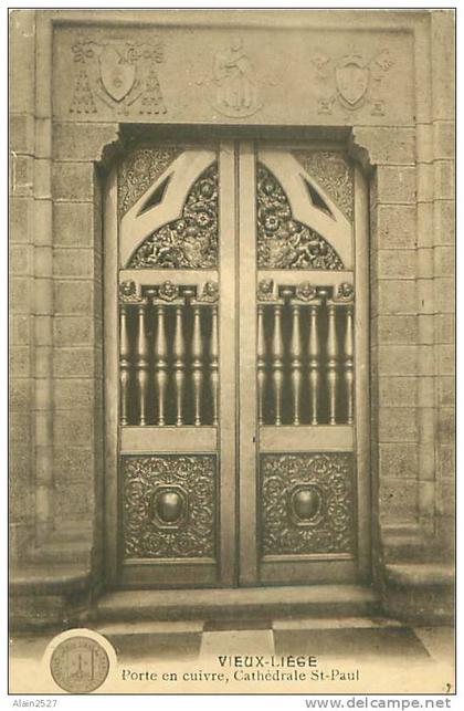 VIEUX-LIEGE - Porte en cuivre, Cathédrale St-Paul