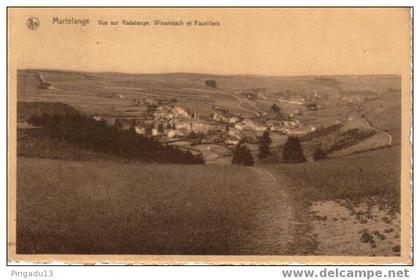 Luxembourg Martelange Vue sur Radelange,Wisembach et Fauvillers à voir