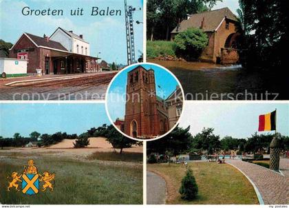 72890071 Balen Station Watermolen Hoolst St Andreas Kerk Keiheuvel Balen