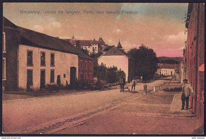 +++ CPA - MESSANCY - Route de Longwy - Pens. des Soeurs Francisc.  //