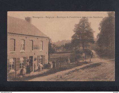 CP Momignies Boutique de la Frontiere et Depart des Fraudeurs  1918