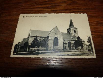 BC30-15 Cpa Montigny le Tilleul Montignies le Tilleul Eglise St-Martin