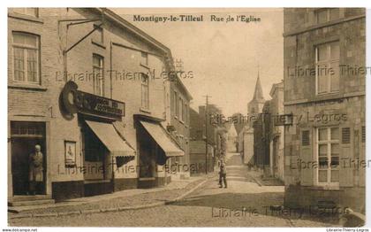 cpa Montigny-le-Tilleul  rue de l'Eglise