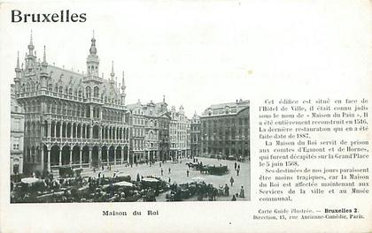 BRUXELLES - Maison du Roi (Carte Guide illustrée, Bruxelles 2)