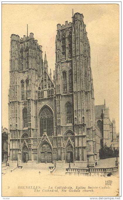 cp , BRUXELLES , Monuments , Edifices , La Cathédrale , Eglise Sainte-Gudule