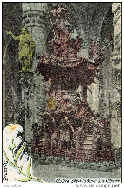 Postkaart / post card / carte postale / Bruxelles / Brussel / Cathédrale Saints-Michel-et-Gudule / Kathedraal