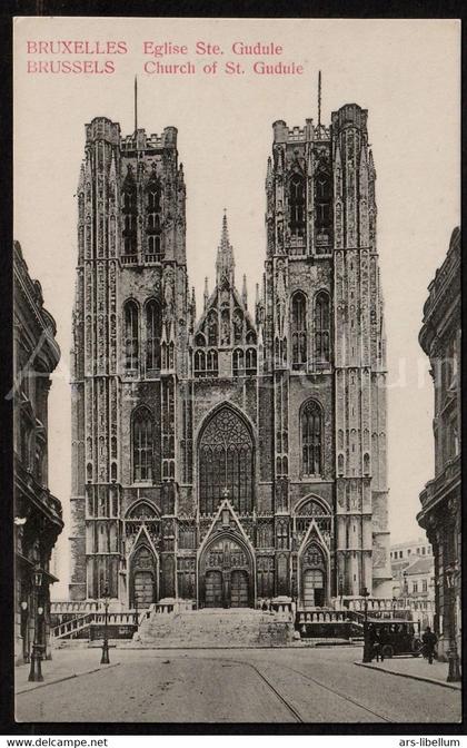 Postkaart / post card / carte postale / Bruxelles / Brussel / Eglise Ste. Gudule / Brussels / Church of St. Gudule