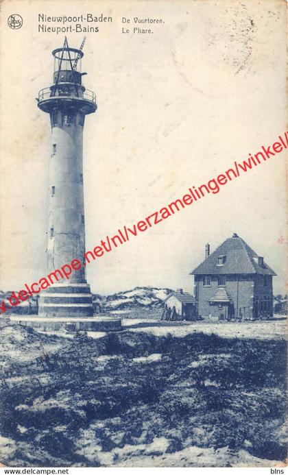 Nieuwpoort-Baden - de vuurtoren - la Phare - Nieuwpoort