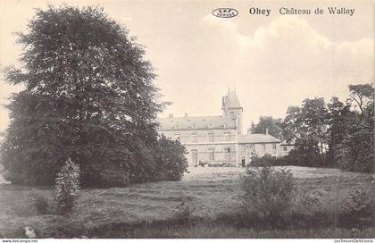 [-50%] BELGIQUE - OHEY - Château de Wallay - Edit Vve Toussaint - Carte Postale Ancienne