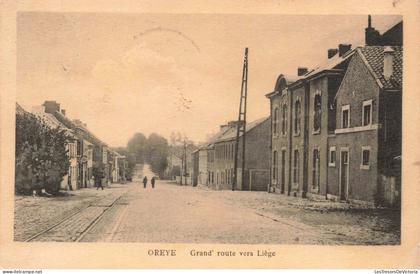 [-20%] BELGIQUE - Oreye - Grand'route vers Liège - animé - Carte Postale Ancienne