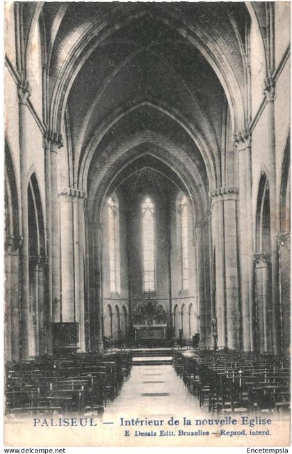 CPA  Carte postale Belgique  Paliseul Intérieur de la Nouvelle église  1919 VM69685ok