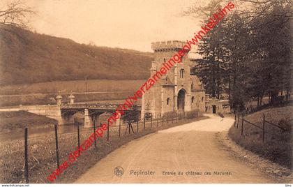 Entrée du château des Mazures - Pepinster