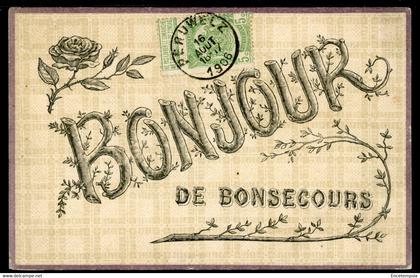 CPA - Carte Postale - Belgique - Bonsecours - Bonjour de Bonsecours - 1906 (CP19028+)