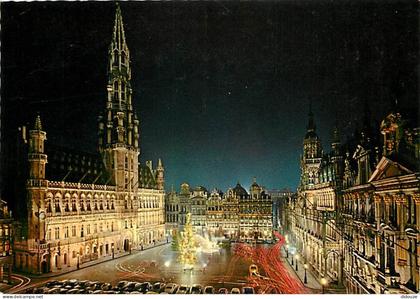 Belgique - Bruxelles - Brussels - Un coin de la Grand'Place la nuit - Carte Neuve - CPM - Voir Scans Recto-Verso