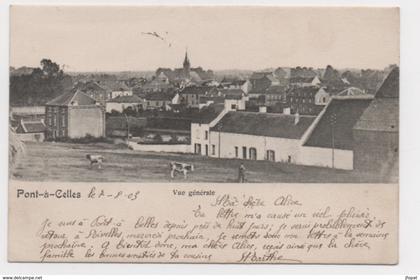 BELGIQUE - PONT A CELLES vue générale, pionnière