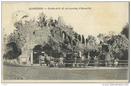 Quaregnon :  Grotte de ND de Loudes a Monsville (  ecrit 1914 )