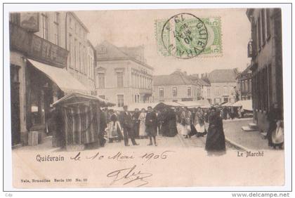 cpa quiévrain   le marché  1906