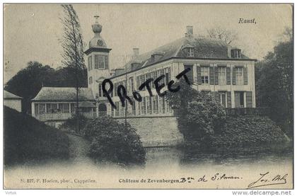 Ranst   :   Kasteel - chateau :  Zevenbergen     ( geschreven 1902 met zegels )