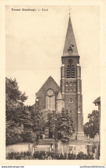 BELGIQUE - Riemst (Limburg) - Kerk - Van Weert-Jongen Welvaart - Geïllustreerde - Carte postale ancienne