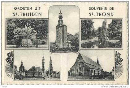 Sint-Truiden :  Groeten uit  ( geschreven 1957 met zegel )